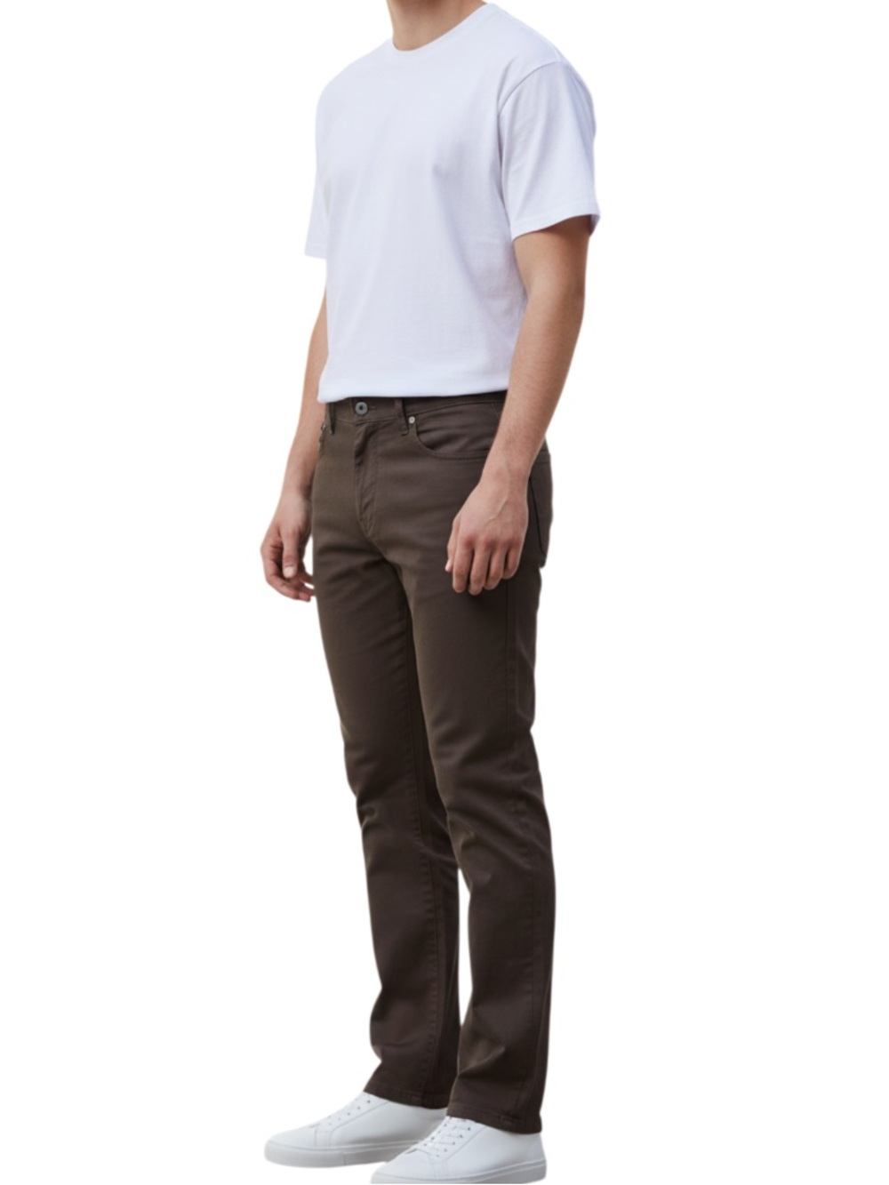 JACHS New York Men’s Brown Soft Fabric Pants